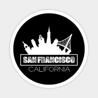 San francisco sf bay area california skyline Magnet